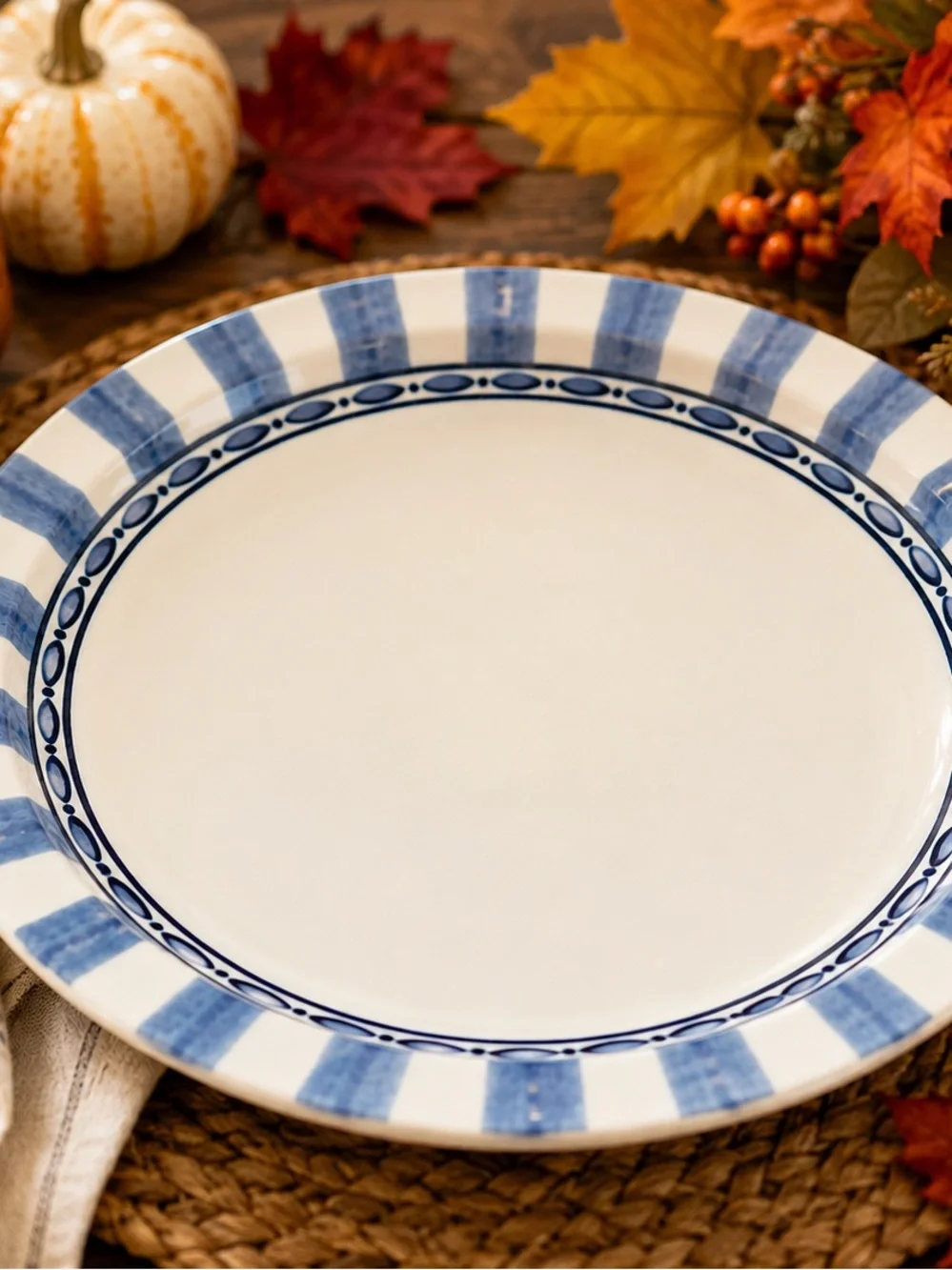 Vintage Dansk Bistro Cafe Parisian Blue Dinner Plates Set of 6 10.25